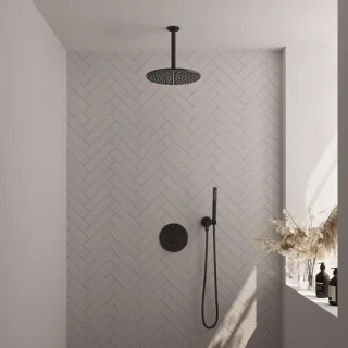 Brauer Black Carving Thermostatische Inbouw Regendoucheset