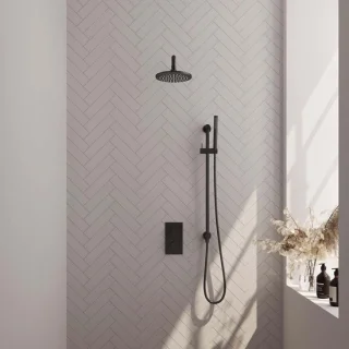 Brauer Black Carving Thermostatische Inbouw Regendoucheset