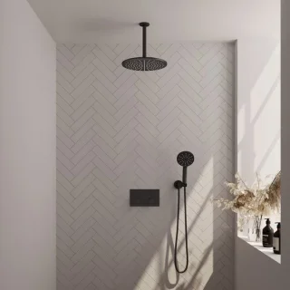 BRAUER Black Edition inbouw regendouche set 60 mat zwart