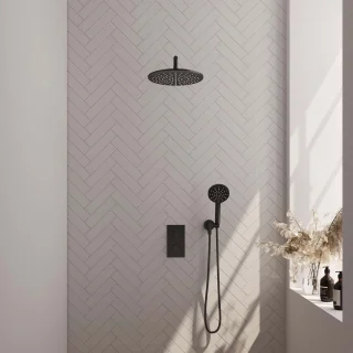 Brauer Black Edition Inbouw Regendouche Set