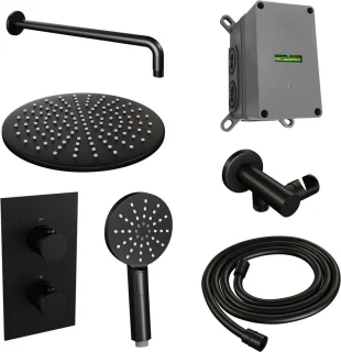 Brauer Black Edition Inbouw Regendouche Set