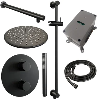 Brauer Black Edition Inbouw Regendoucheset