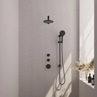 Brauer Black Edition Inbouw Regendoucheset