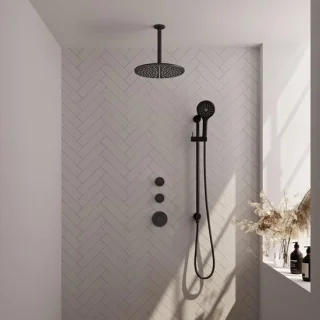 Brauer Black Edition Inbouw Regendoucheset