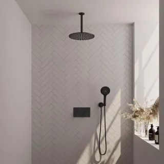 Brauer Black Edition Inbouw Regendoucheset