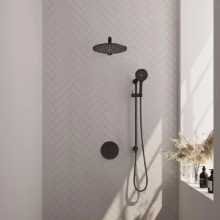 Brauer Black Edition Inbouw Regendoucheset
