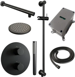Brauer Black Edition Inbouw Thermostatische Regendoucheset
