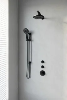 Brauer Black Edition inbouwdoucheset 20cm mat zwart
