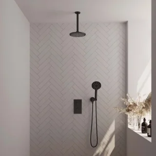 Brauer Black Edition Regendoucheset Inbouw Mat Zwart