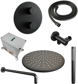 Brauer Black Edition Thermostatische Inbouw Regendoucheset