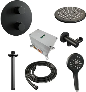 Brauer Black Edition Thermostatische Inbouw Regendoucheset