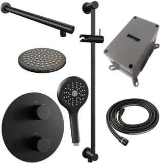 Brauer Black Edition Thermostatische Inbouw Regendoucheset
