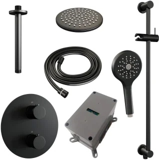 Brauer Black Edition Thermostatische Inbouw Regendoucheset