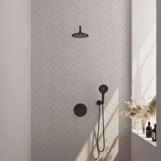 Brauer Black Edition Thermostatische Inbouw Regendoucheset