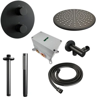 Brauer Black Edition Thermostatische Regendoucheset Inbouw