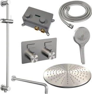 BRAUER Brushed Edition Inbouw Regendouche Set 70 RVS Geborsteld PVD
