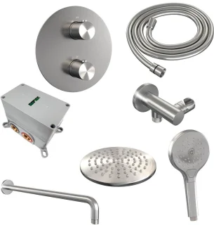 Brauer Brushed Edition Inbouw Regendoucheset