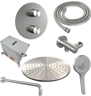 Brauer Brushed Edition Inbouw Regendoucheset
