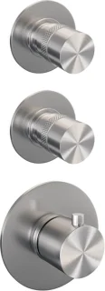 Brauer Brushed Edition Regendoucheset inbouw 20cm PVD geborsteld RVS