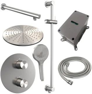Brauer Brushed Edition Thermostatische Inbouw Regendoucheset