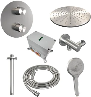 Brauer Brushed Edition Thermostatische Regendoucheset Inbouw