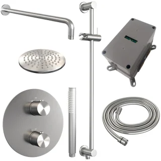 Brauer Brushed Edition Thermostatische Regendoucheset Inbouw