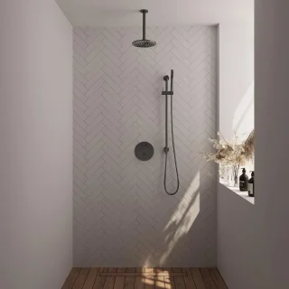 Brauer Carving Inbouw Regendoucheset Gunmetal
