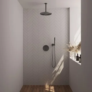 Brauer Carving Thermostatische Inbouw Regendoucheset Gunmetal