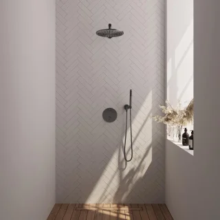 Brauer Carving Thermostatische Inbouw Regendoucheset Gunmetal