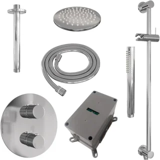 Brauer Carving Thermostatische Inbouwdoucheset Chroom