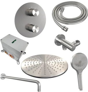 Brauer Carving Thermostatische Regendoucheset Inbouw