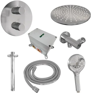 Brauer Chrome Carving Thermostatische Regendoucheset Inbouw