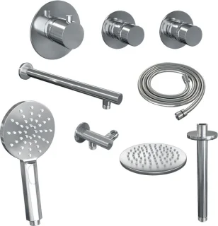 Brauer Chrome Edition Regendouche 20 cm Inbouw Thermostaatkraan