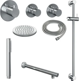 Brauer Chrome Edition thermostatische inbouw doucheset 20cm chroom