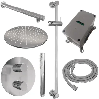 Brauer Chrome Edition Thermostatische Inbouw Regendoucheset Chroom