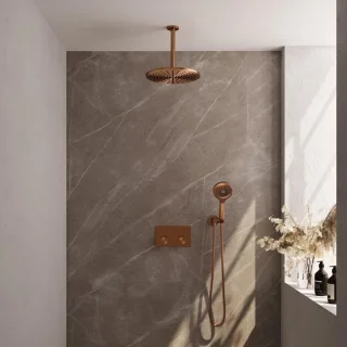 Brauer Copper Carving Inbouw Thermostatische Regendoucheset 30 cm