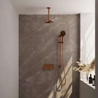 BRAUER Copper Carving thermostatische inbouw regendouche SET 71