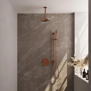 Brauer Copper Carving Thermostatische Inbouw Regendoucheset