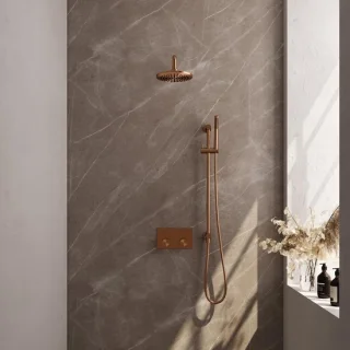 Brauer Copper Carving Thermostatische Inbouw Regendoucheset