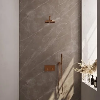 Brauer Copper Carving Thermostatische Inbouw Regendoucheset