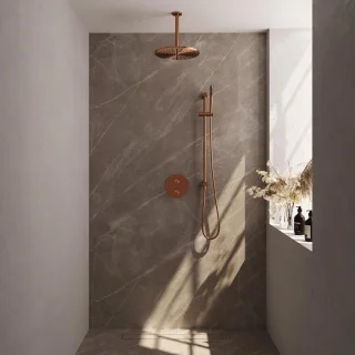 Brauer Copper Carving Thermostatische Inbouw Regendoucheset