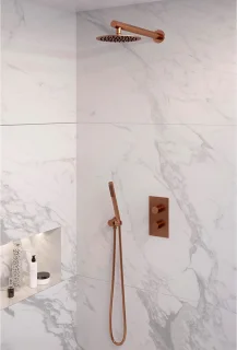 BRAUER Copper Edition 3-weg inbouw regendoucheset