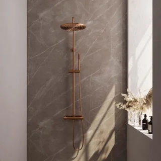Brauer Copper Edition Opbouw Thermostatische Regendoucheset