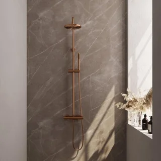 Brauer Copper Edition Opbouw Thermostatische Regendoucheset