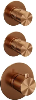Brauer Copper Edition Regendoucheset Inbouw 30cm Geborsteld Koper