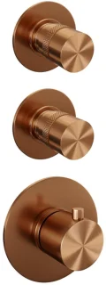 Brauer Copper Edition Regendoucheset inbouw 30cm geborsteld koper