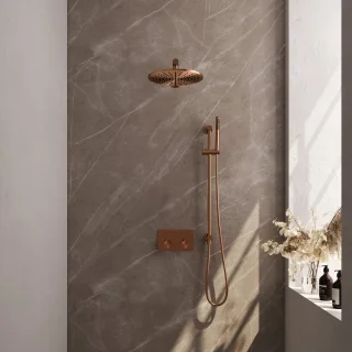 BRAUER Copper Edition SET 62 thermostatische inbouw regendouche