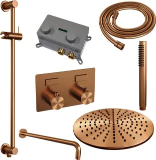 BRAUER Copper Edition SET 64 thermostatische inbouw regendouche