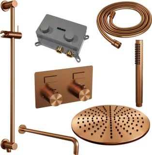BRAUER Copper Edition SET 64 thermostatische inbouw regendouche