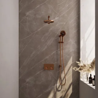 BRAUER Copper Edition SET 67 thermostatische inbouw regendouche